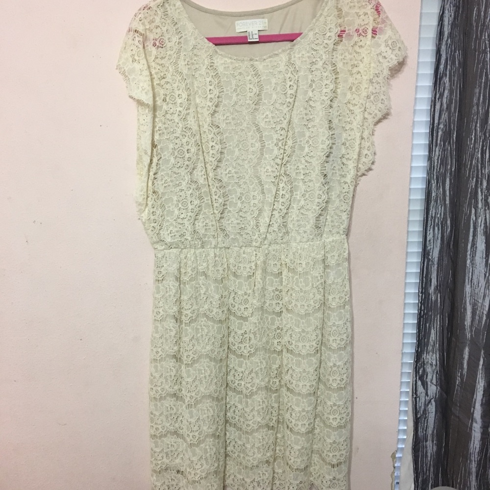 Lace white dress